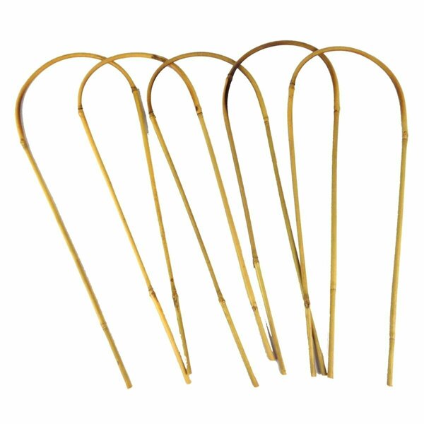 Foro 16 in. Bamboo U Trellis Stakes, 5PK FO2527887